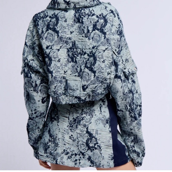 NWOT. AKIRA Floral Denim Skirt Set includes Bucket Hat. - Picture 5 of 6